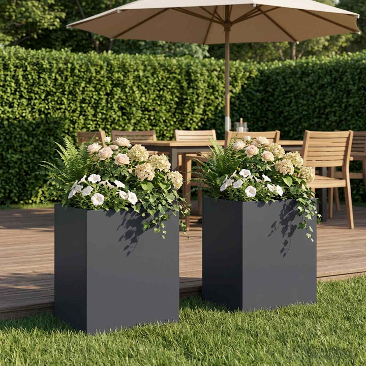 Have Blomsterkrukke 2 stk. Antracit 40 x 30 x 40 cm