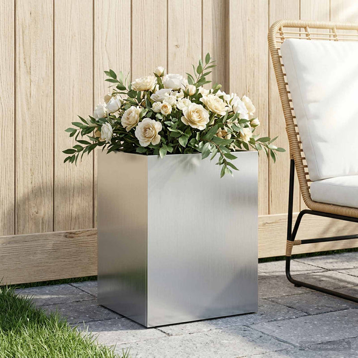 Have Blomsterkrukke Sølv 40 x 30 x 50 cm Galvaniseret stål
