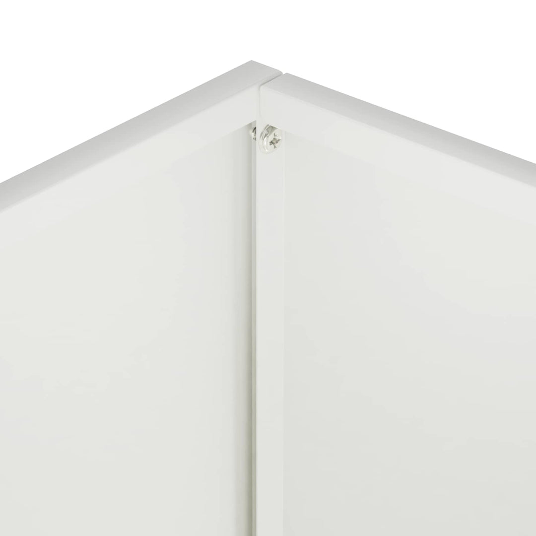 Have Blomsterkrukke 2 stk. Hvid 40 x 30 x 75 cm Koldvalset stål