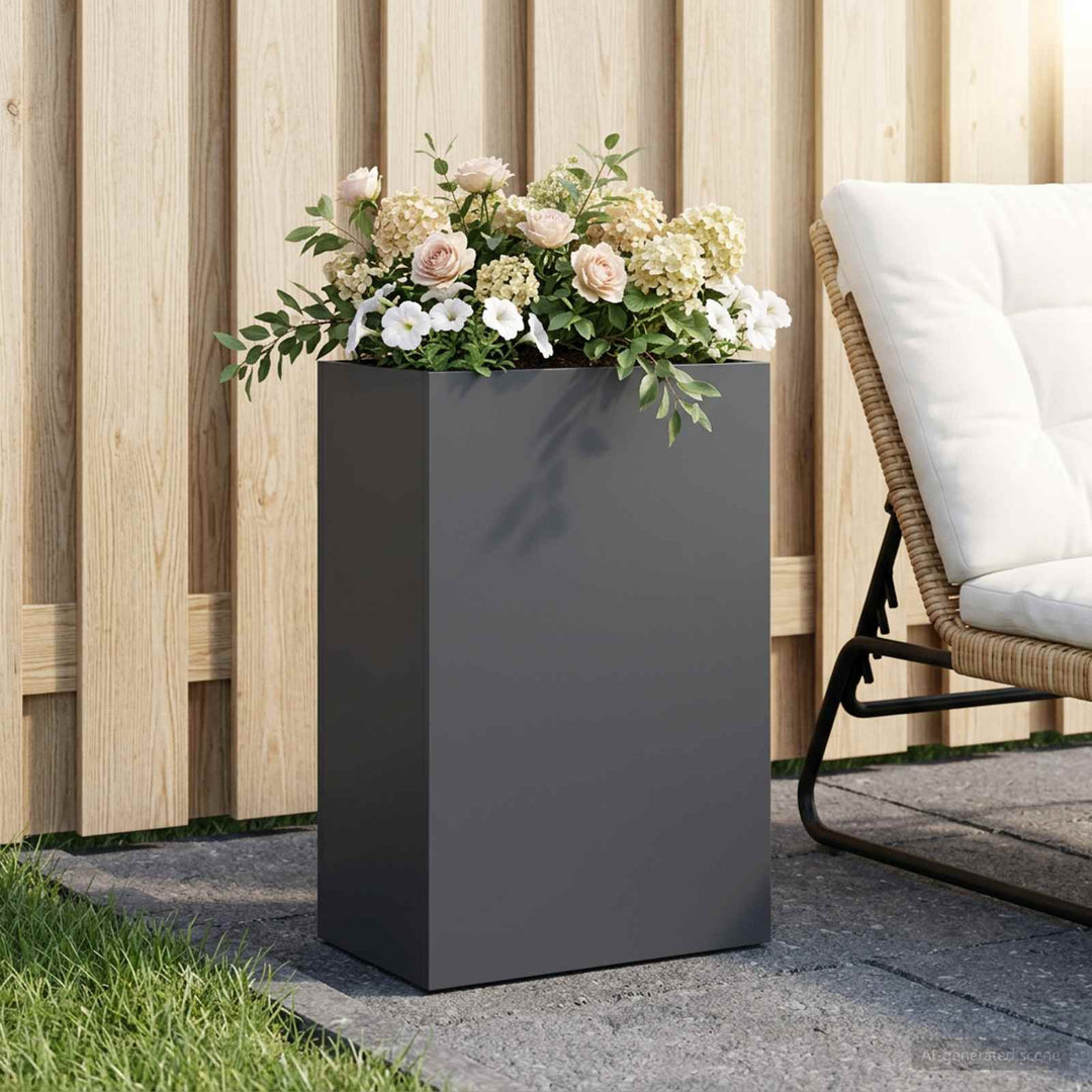 Have Blomsterkrukke Antracit 40 x 30 x 75 cm Koldvalset stål