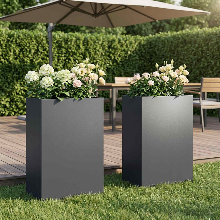 Have Blomsterkrukke 2 stk. Antracit 40 x 30 x 75 cm