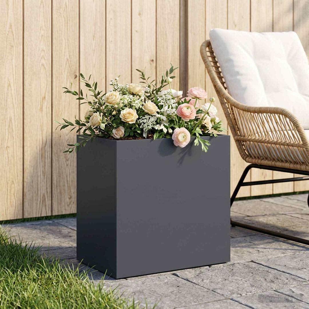 Have Blomsterkrukke Antracit 50 x 30 x 50 cm Koldvalset stål