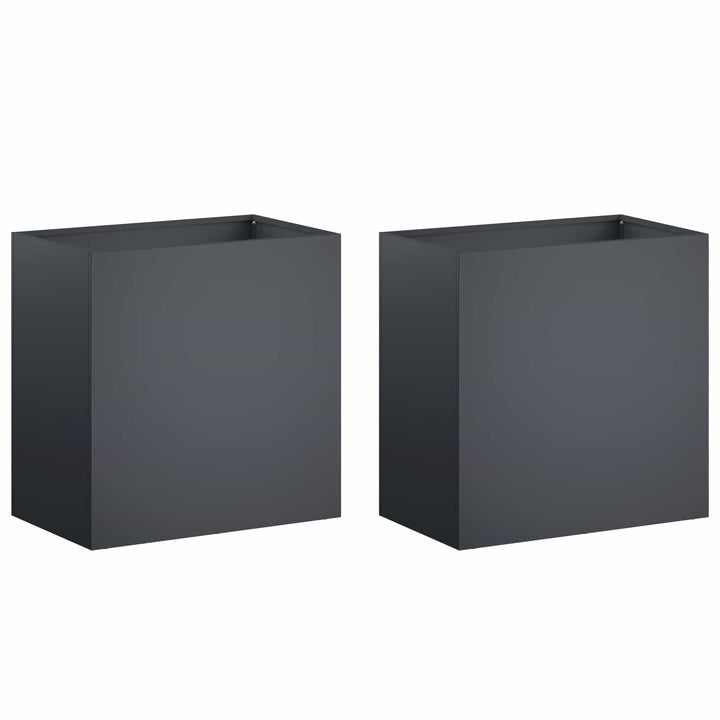 Have Blomsterkrukke 2 stk. Antracit 50 x 30 x 50 cm