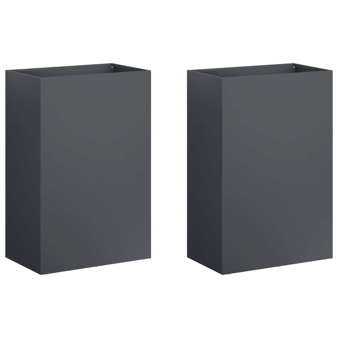 Have Blomsterkrukke 2 stk. Antracit 50 x 30 x 75 cm