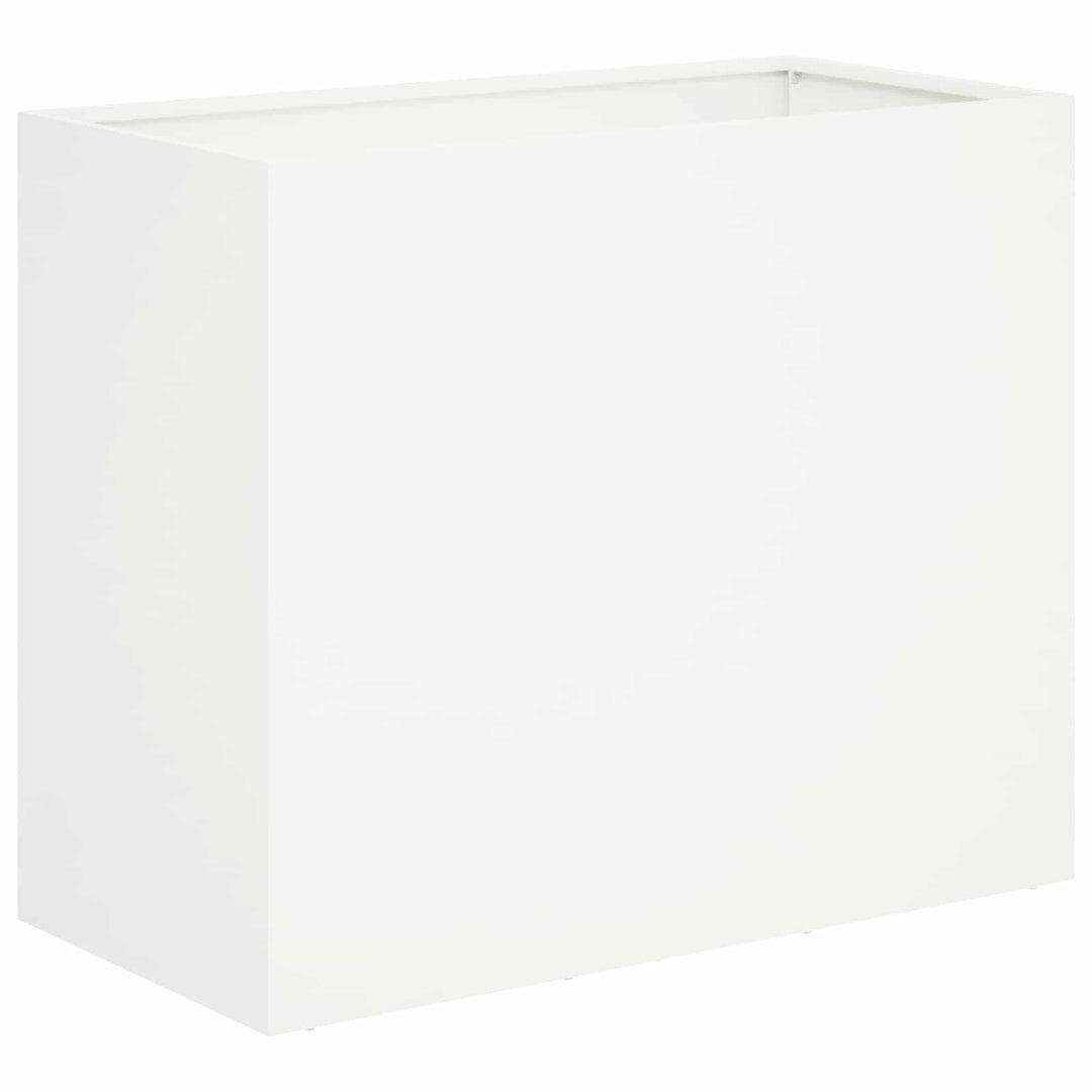Have Blomsterkrukke 2 stk. Hvid 60 x 30 x 50 cm Koldvalset stål