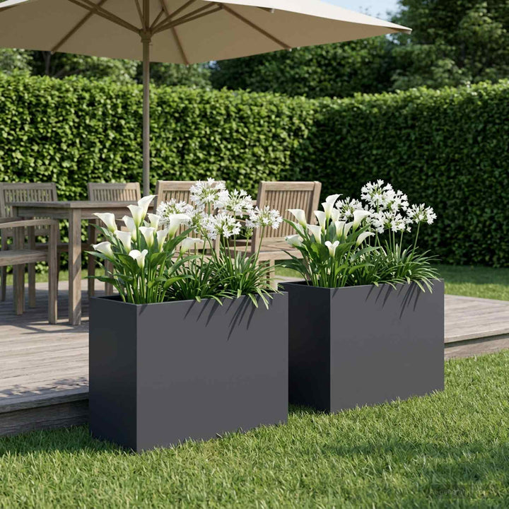 Have Blomsterkrukke 2 stk. Antracit 60 x 30 x 50 cm