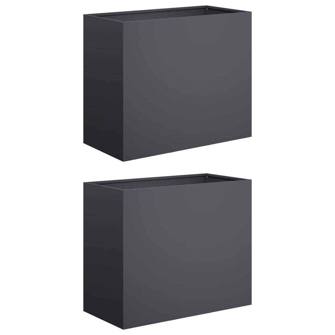 Have Blomsterkrukke 2 stk. Antracit 60 x 30 x 50 cm