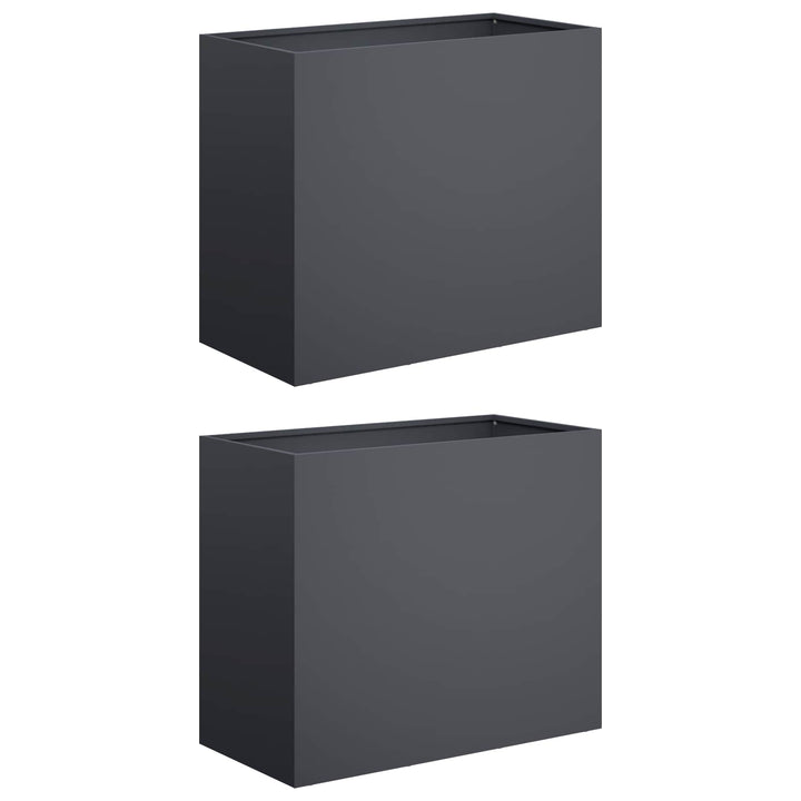 Have Blomsterkrukke 2 stk. Antracit 60 x 30 x 50 cm