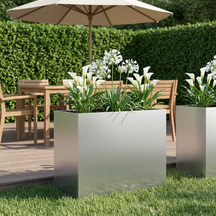 Have Blomsterkrukke Sølv 60 x 30 x 50 cm Galvaniseret stål