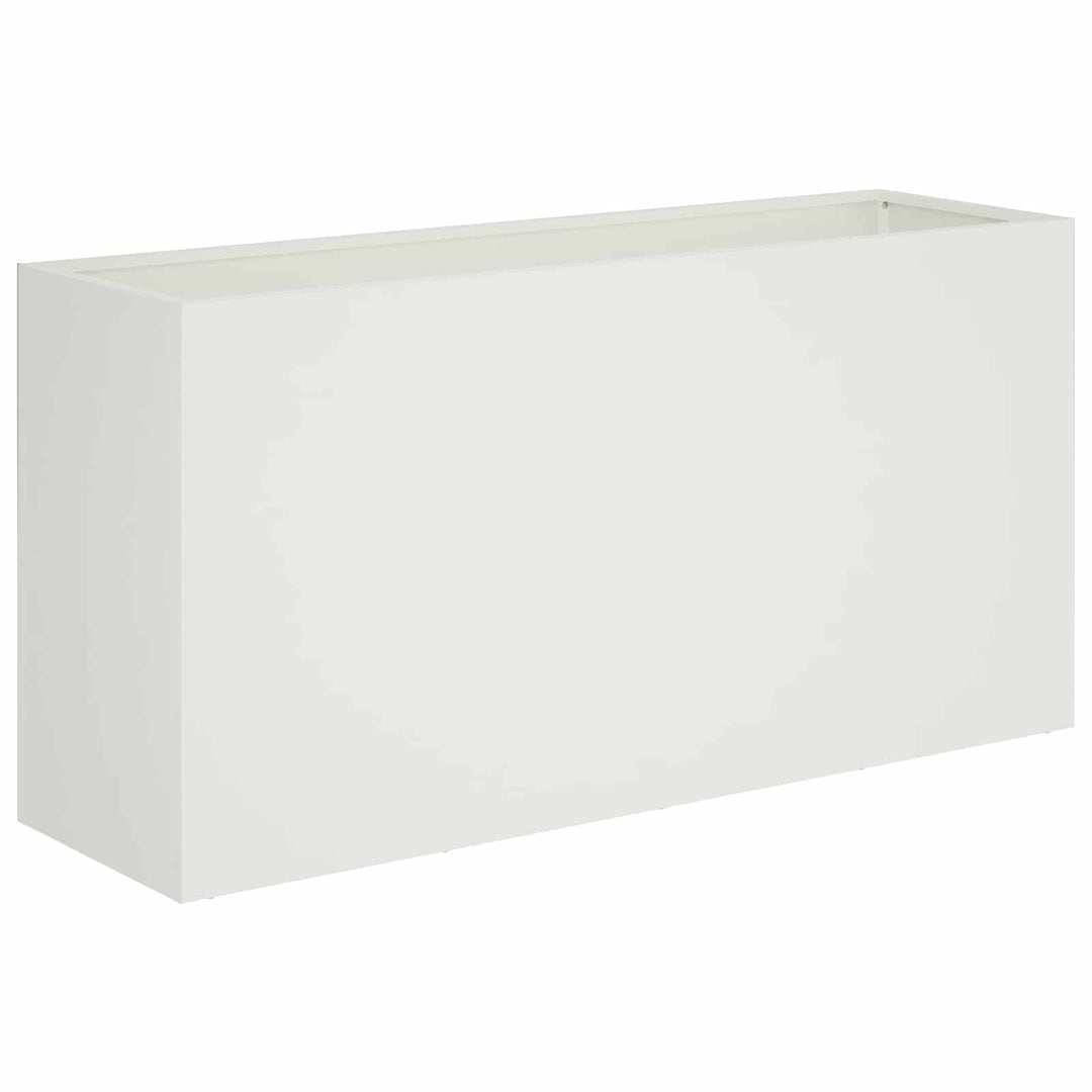 Have Blomsterkrukke Hvid 100 x 30 x 40 cm Koldvalset stål