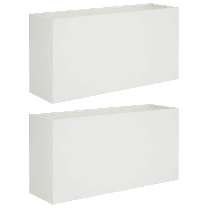Have Blomsterkrukke 2 stk. Hvid 100 x 30 x 40 cm
