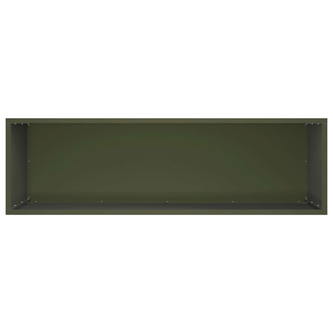 Have Blomsterkrukke Olivengrøn 100 x 30 x 40 cm Koldvalset stål