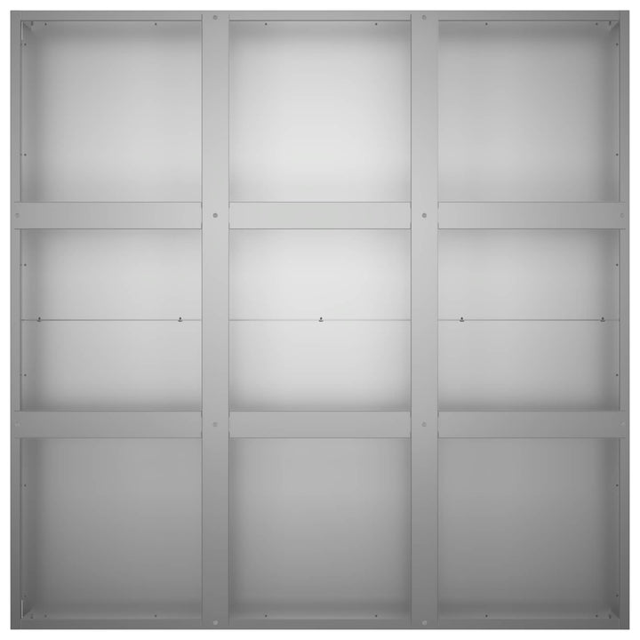 Have Blomsterkrukke Sølv 100 x 100 x 20 cm Galvaniseret stål