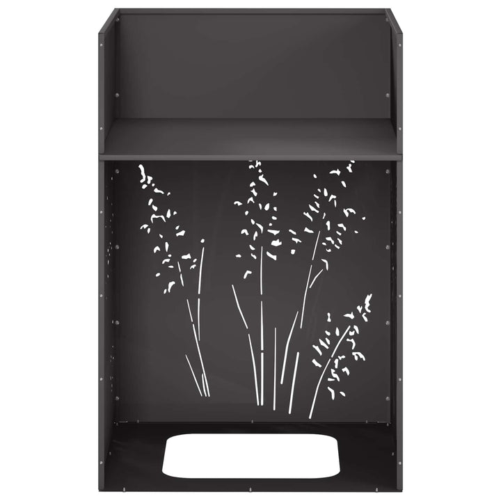 Have Blomsterkrukke 2 stk. Sort 50 x 50 x 75 cm Koldvalset stål