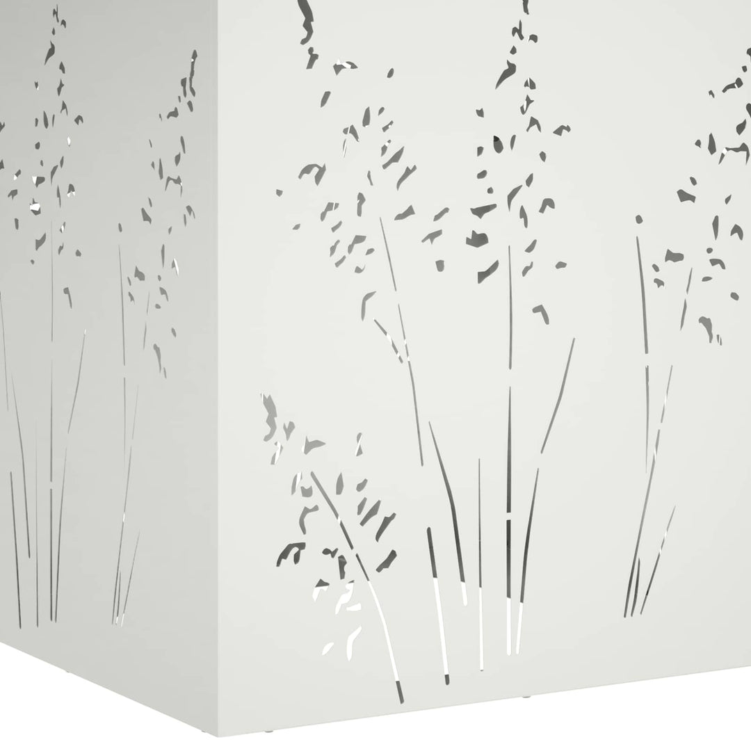 Have Blomsterkrukke Hvid 50 x 50 x 75 cm Koldvalset stål