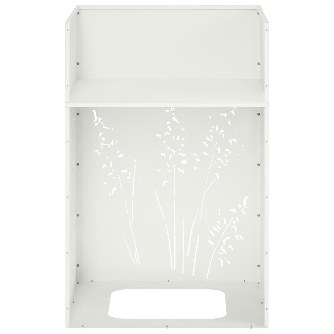 Have Blomsterkrukke Hvid 50 x 50 x 75 cm Koldvalset stål