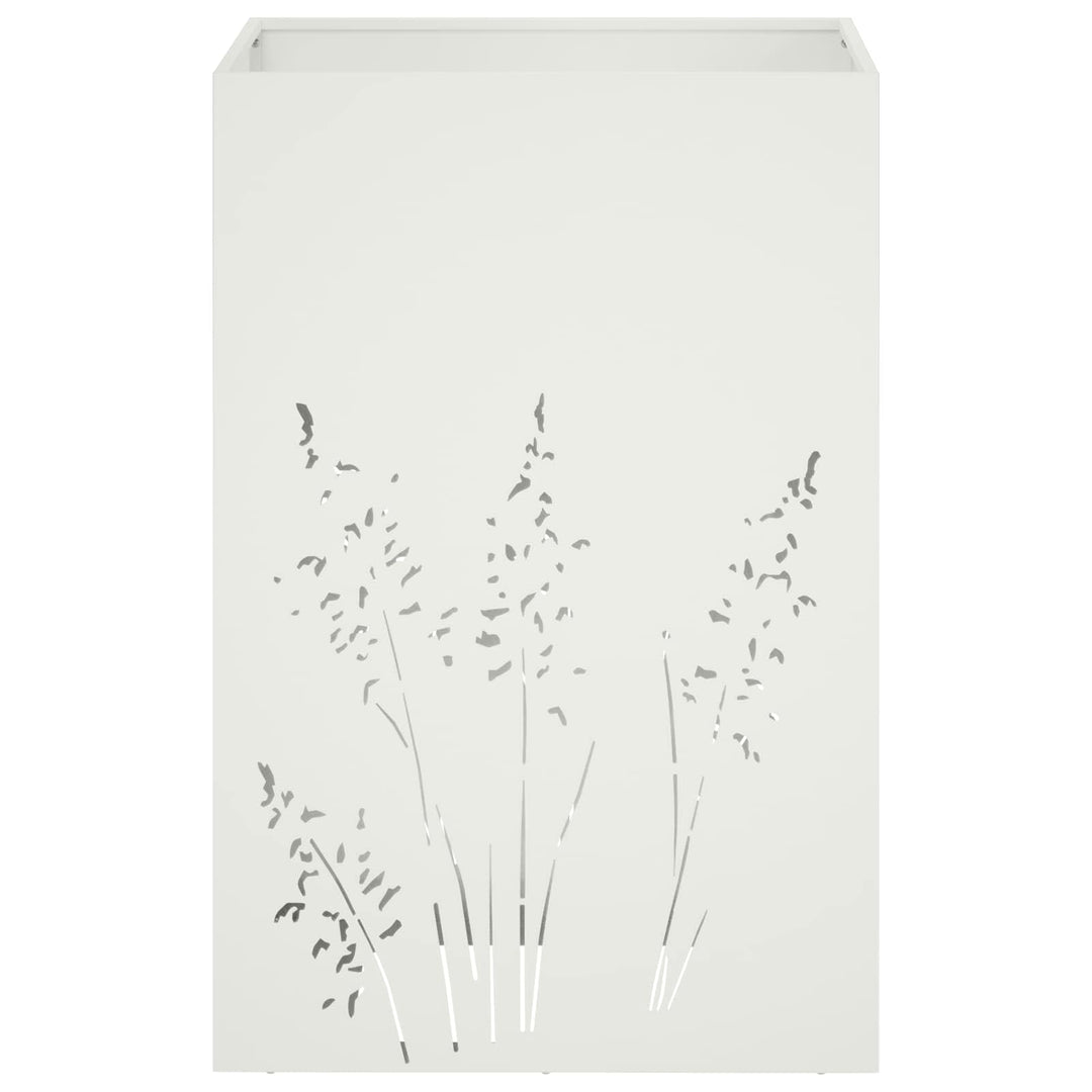 Have Blomsterkrukke 2 stk. Hvid 50 x 50 x 75 cm Koldvalset stål