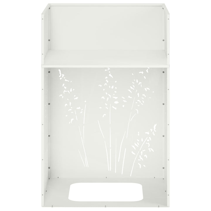 Have Blomsterkrukke 2 stk. Hvid 50 x 50 x 75 cm Koldvalset stål