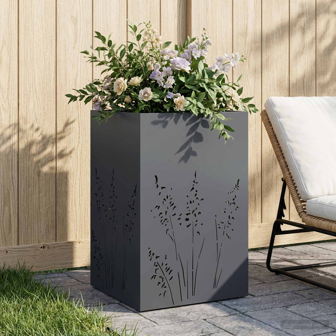 Have Blomsterkrukke Antracit 50 x 50 x 75 cm Koldvalset stål