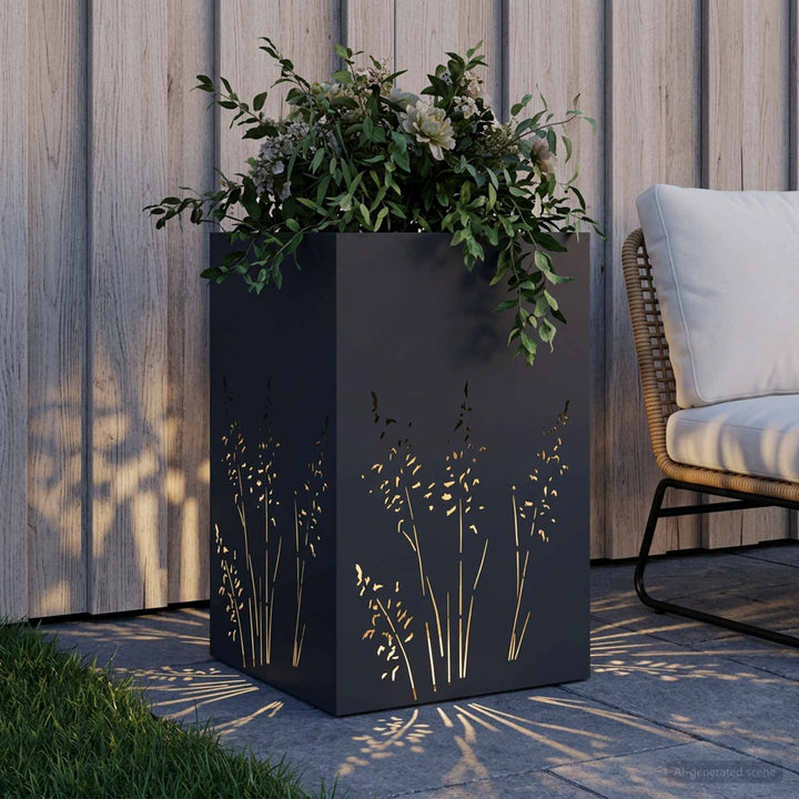 Have Blomsterkrukke Antracit 50 x 50 x 75 cm Koldvalset stål
