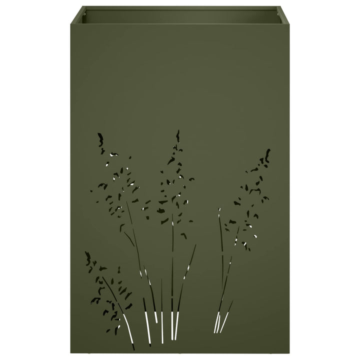 Have Blomsterkrukke 2 stk. Olivengrøn 50 x 50 x 75 cm