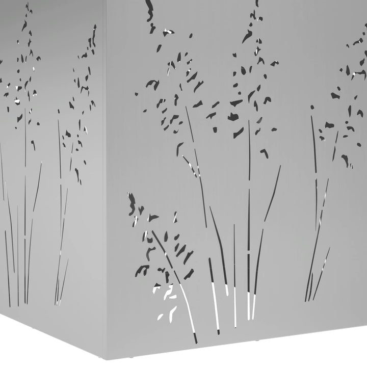Have Blomsterkrukke Sølv 50 x 50 x 75 cm Galvaniseret stål