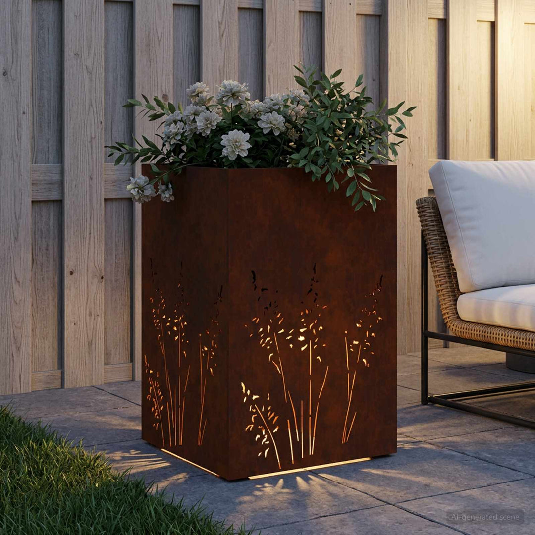 Have Blomsterkrukke Rusten 50 x 50 x 75 cm Cortenstål