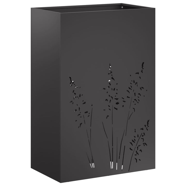 Have Blomsterkrukke Sort 50 x 30 x 75 cm Koldvalset stål