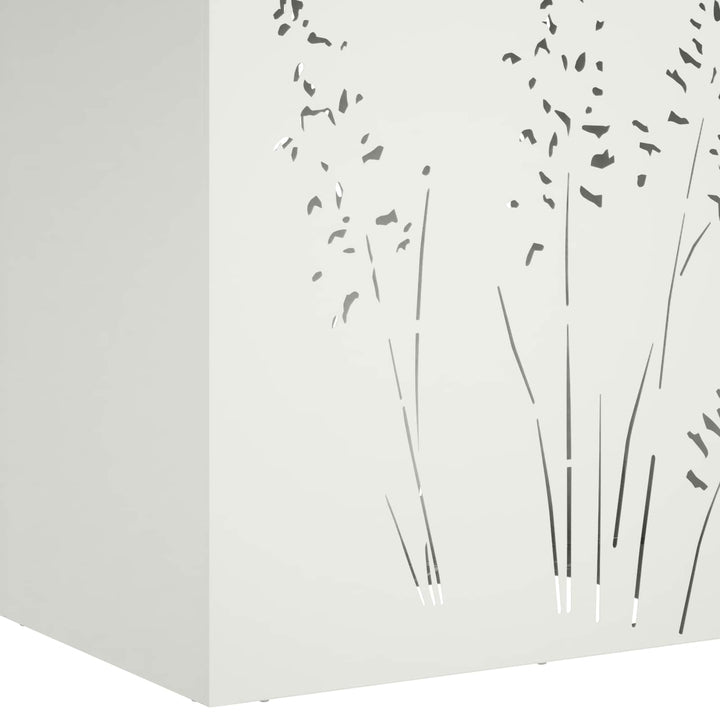 Have Blomsterkrukke Hvid 50 x 30 x 75 cm Koldvalset stål
