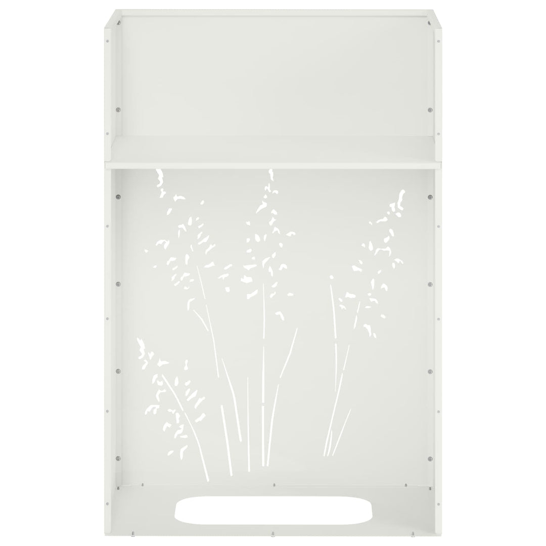 Have Blomsterkrukke Hvid 50 x 30 x 75 cm Koldvalset stål
