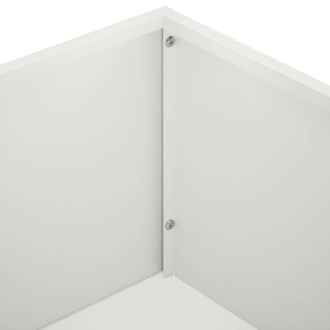 Have Blomsterkrukke 2 stk. Hvid 50 x 30 x 75 cm Koldvalset stål