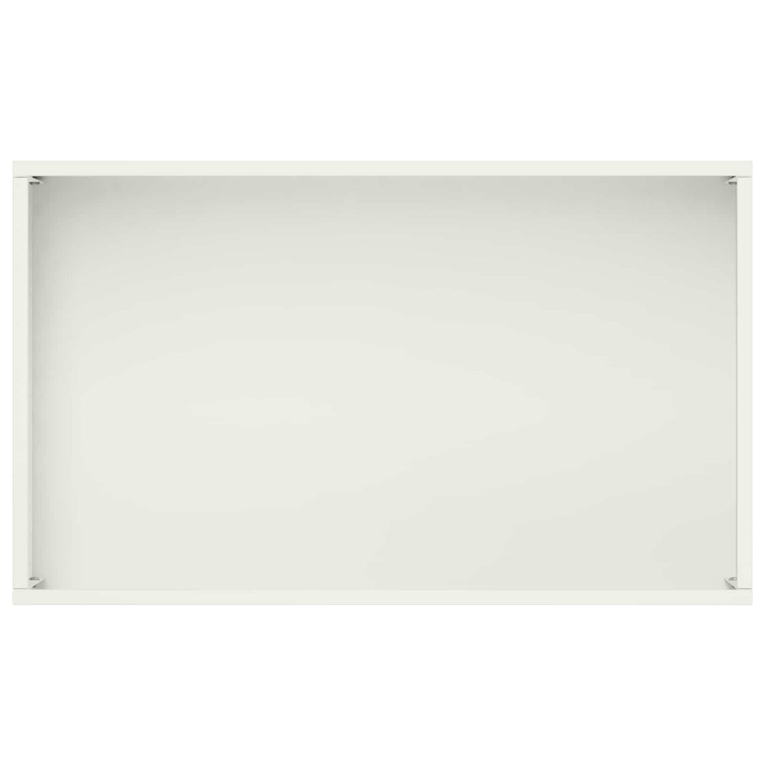 Have Blomsterkrukke 2 stk. Hvid 50 x 30 x 75 cm Koldvalset stål