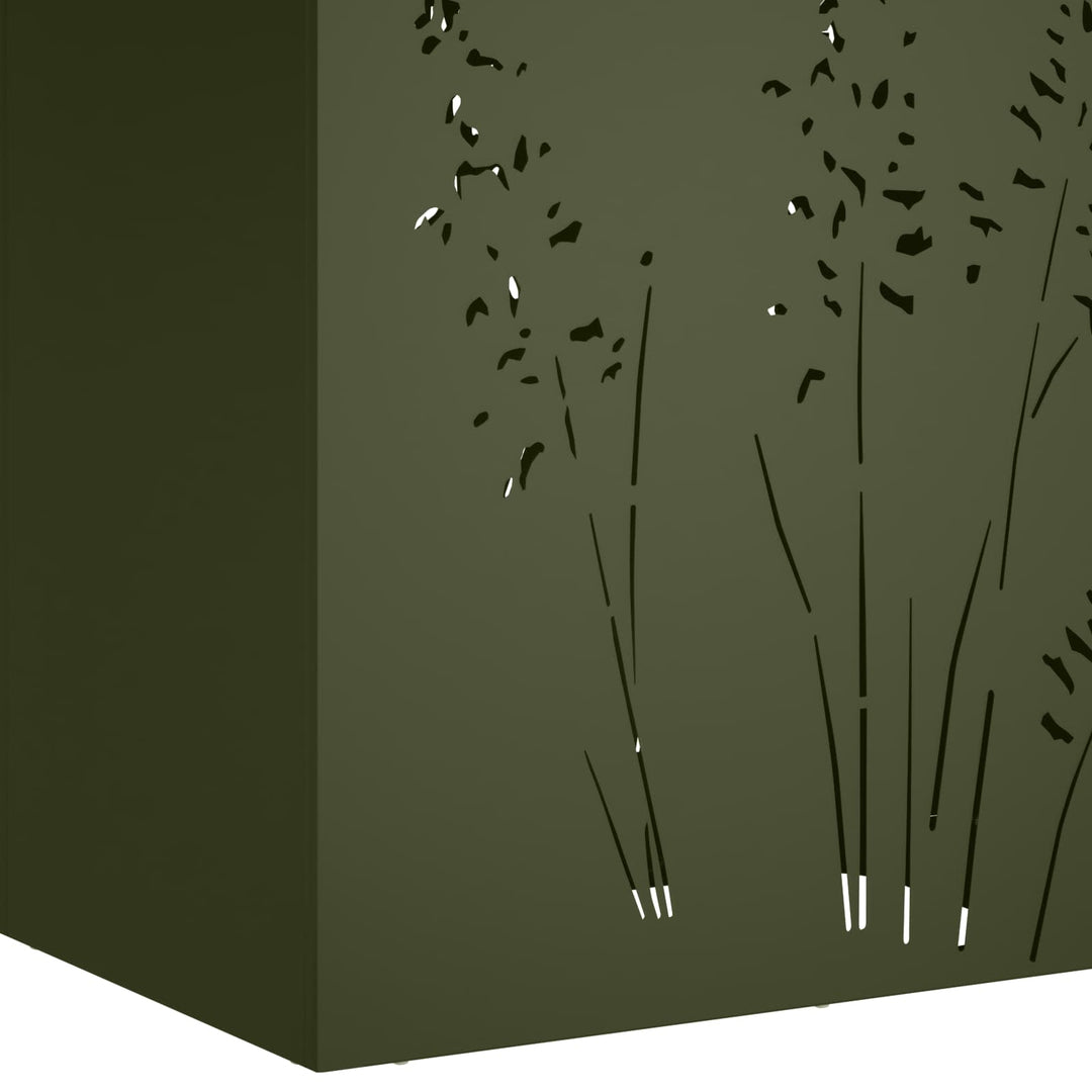 Have Blomsterkrukke Olivengrøn 50 x 30 x 75 cm Koldvalset stål