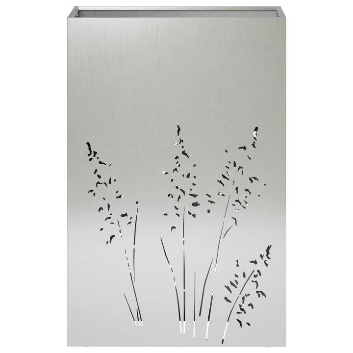 Have Blomsterkrukke 2 stk. Sølv 50 x 30 x 75 cm Rustfrit stål
