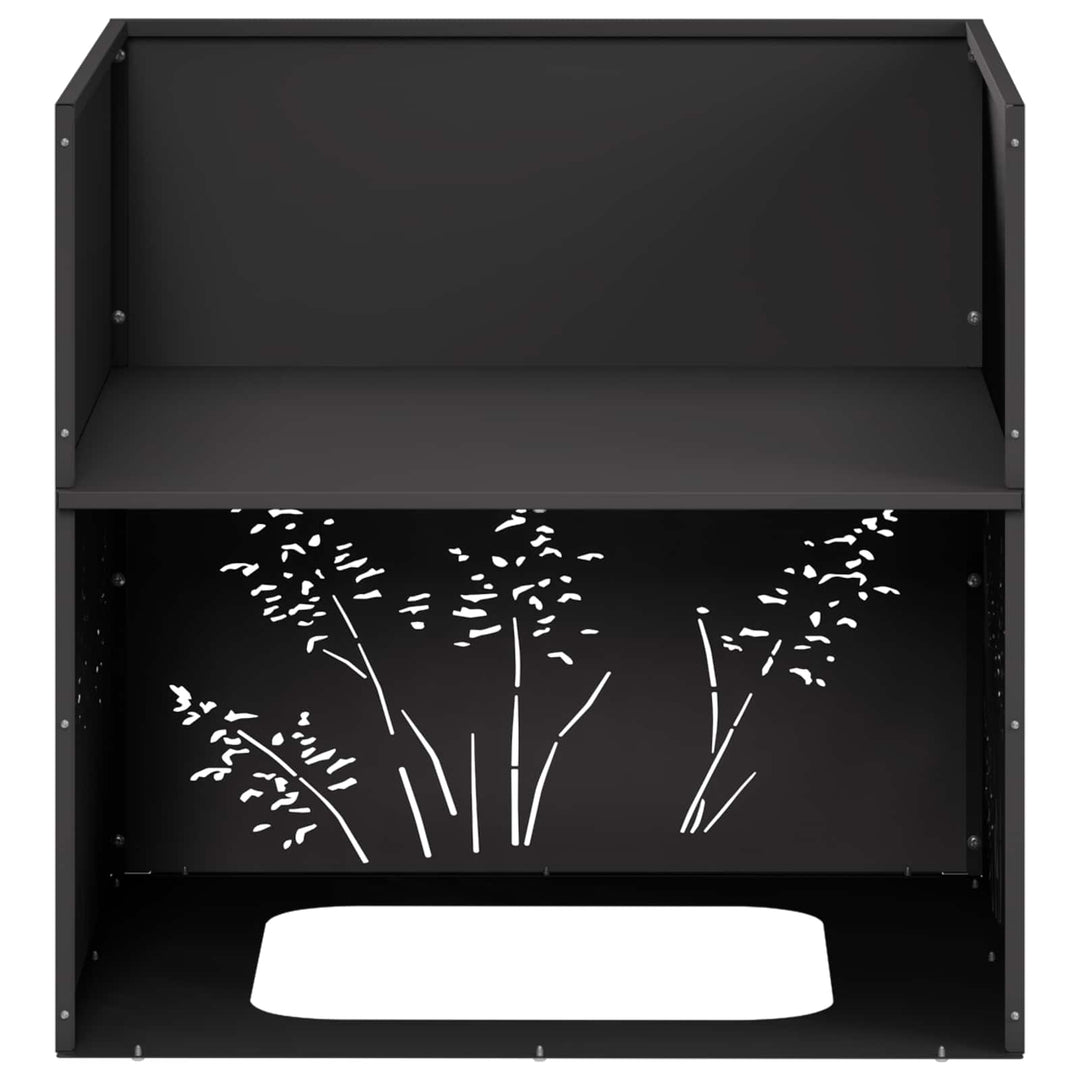 Have Blomsterkrukke 2 stk. Sort 50 x 50 x 49 cm Koldvalset stål
