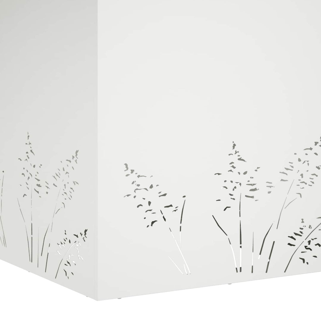 Have Blomsterkrukke 2 stk. Hvid 50 x 50 x 49 cm Koldvalset stål