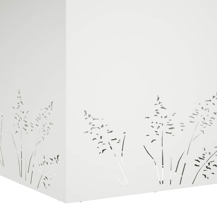 Have Blomsterkrukke 2 stk. Hvid 50 x 50 x 49 cm Koldvalset stål
