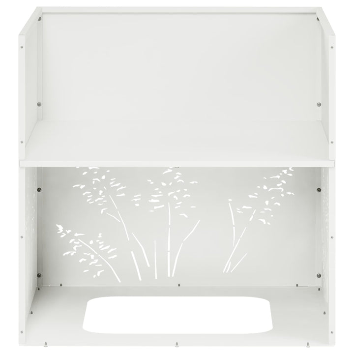 Have Blomsterkrukke 2 stk. Hvid 50 x 50 x 49 cm Koldvalset stål