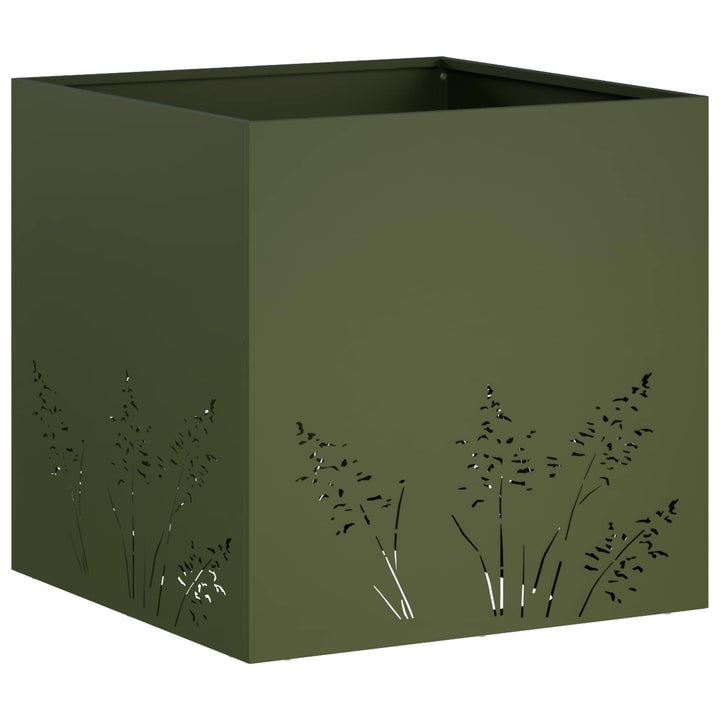 Have Blomsterkrukke 2 stk. Olivengrøn 50 x 50 x 49 cm