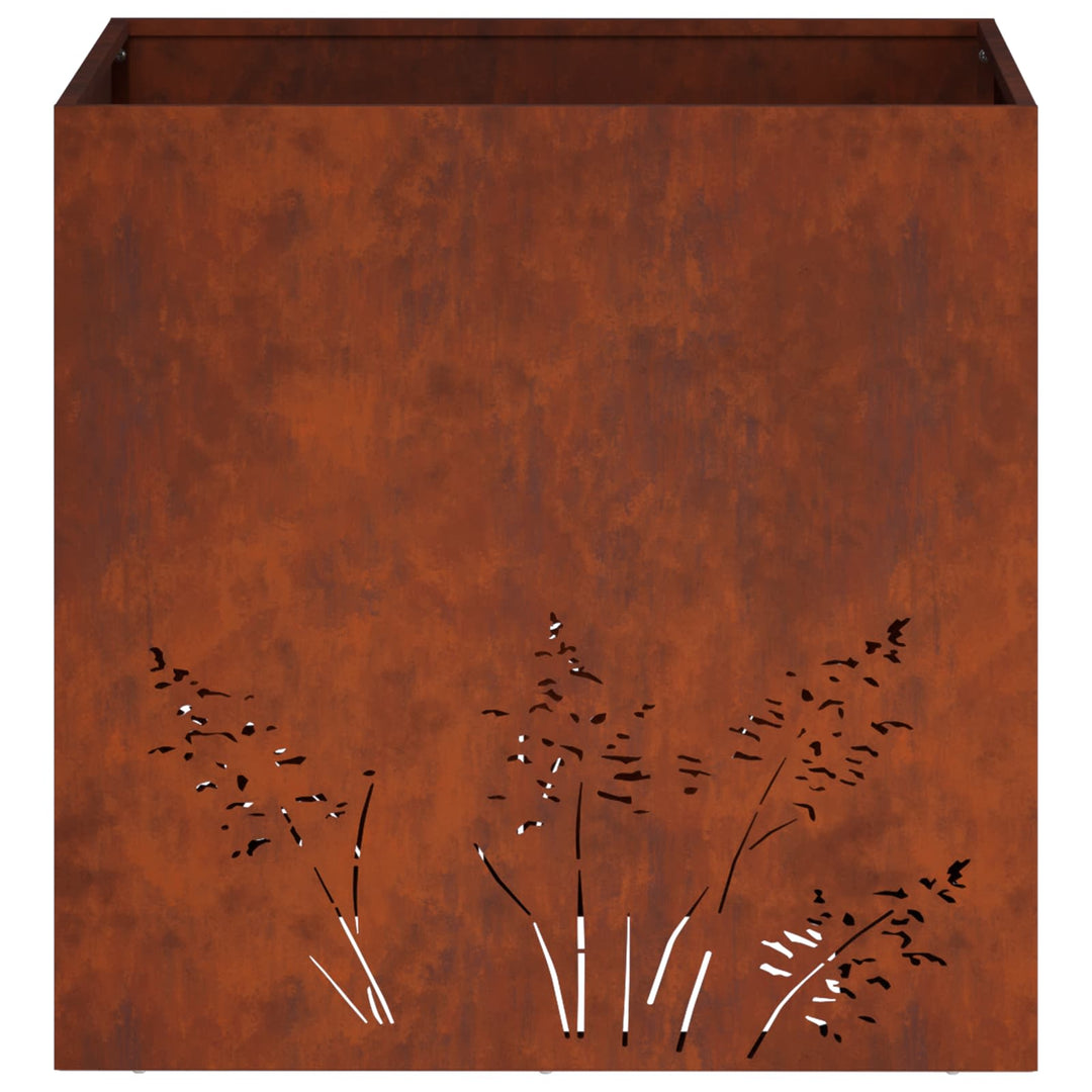 Have Blomsterkrukke 2 stk. Rusten 50 x 50 x 49 cm Cortenstål