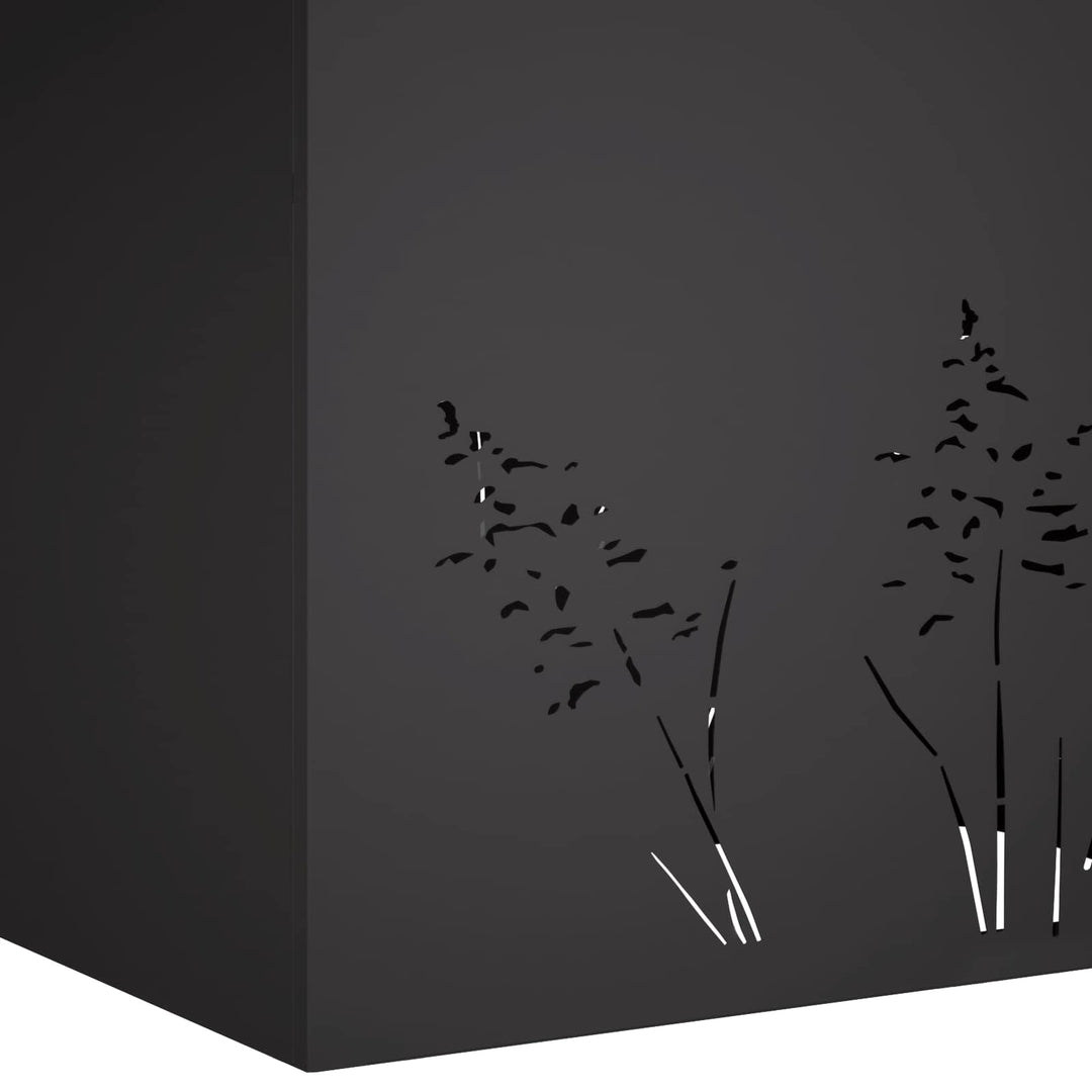 Have Blomsterkrukke Sort 50 x 30 x 49 cm Koldvalset stål