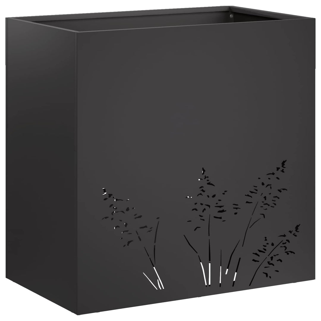 Have Blomsterkrukke Sort 50 x 30 x 49 cm Koldvalset stål