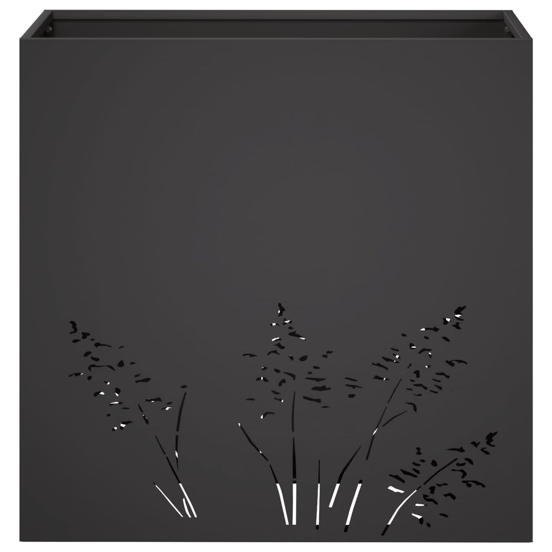 Have Blomsterkrukke 2 stk. Sort 50 x 30 x 49 cm Koldvalset stål