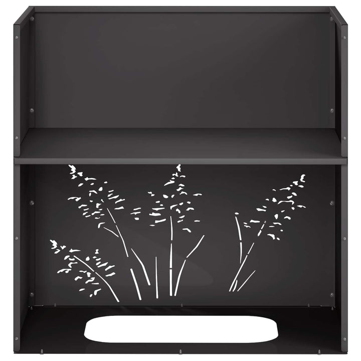 Have Blomsterkrukke 2 stk. Sort 50 x 30 x 49 cm Koldvalset stål