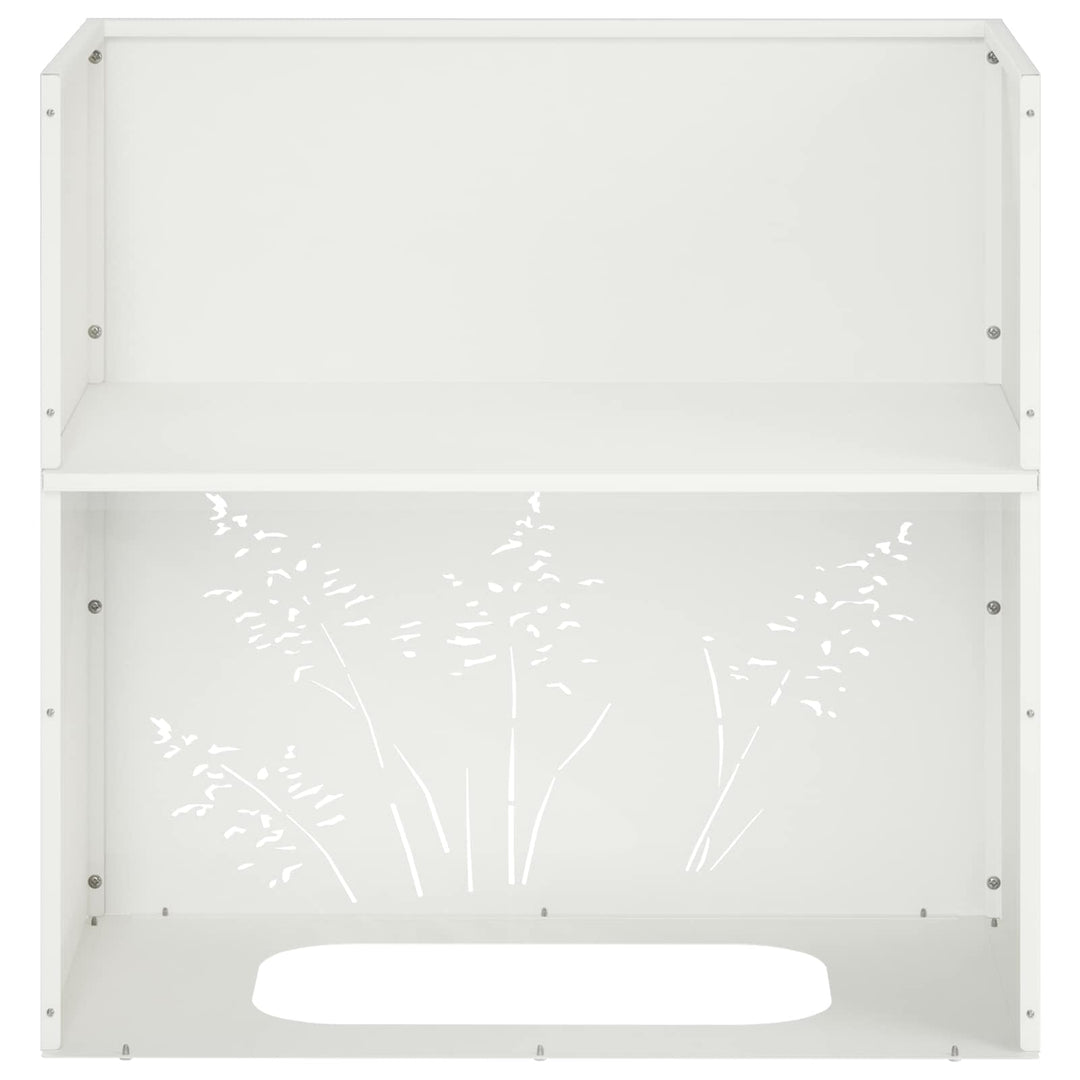 Have Blomsterkrukke 2 stk. Hvid 50 x 30 x 49 cm Koldvalset stål