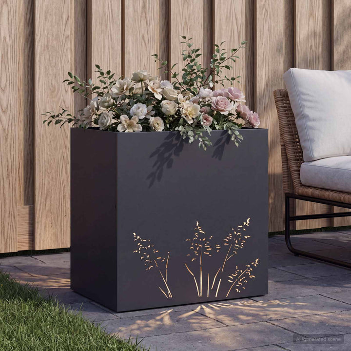 Have Blomsterkrukke Antracit 50 x 30 x 49 cm Koldvalset stål