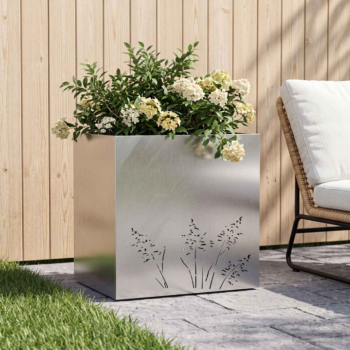 Have Blomsterkrukke Sølv 50 x 30 x 49 cm Rustfrit stål