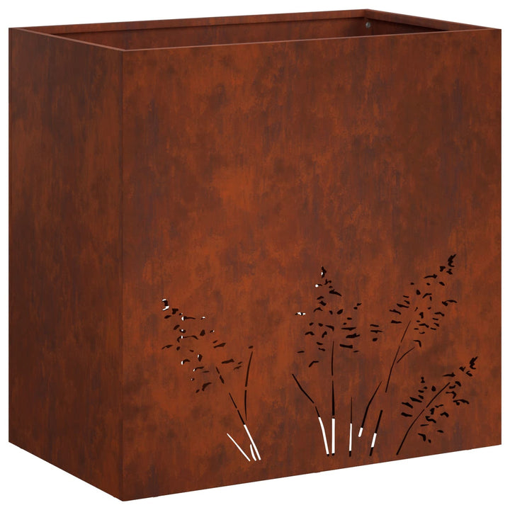 Have Blomsterkrukke 2 stk. Rusten 50 x 30 x 49 cm Cortenstål