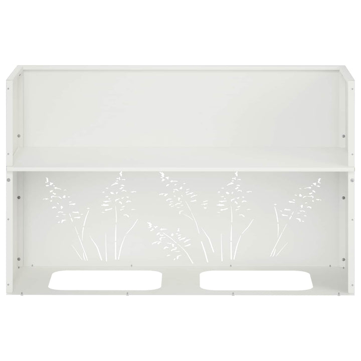 Have Blomsterkrukke Hvid 80 x 20 x 49 cm Koldvalset stål