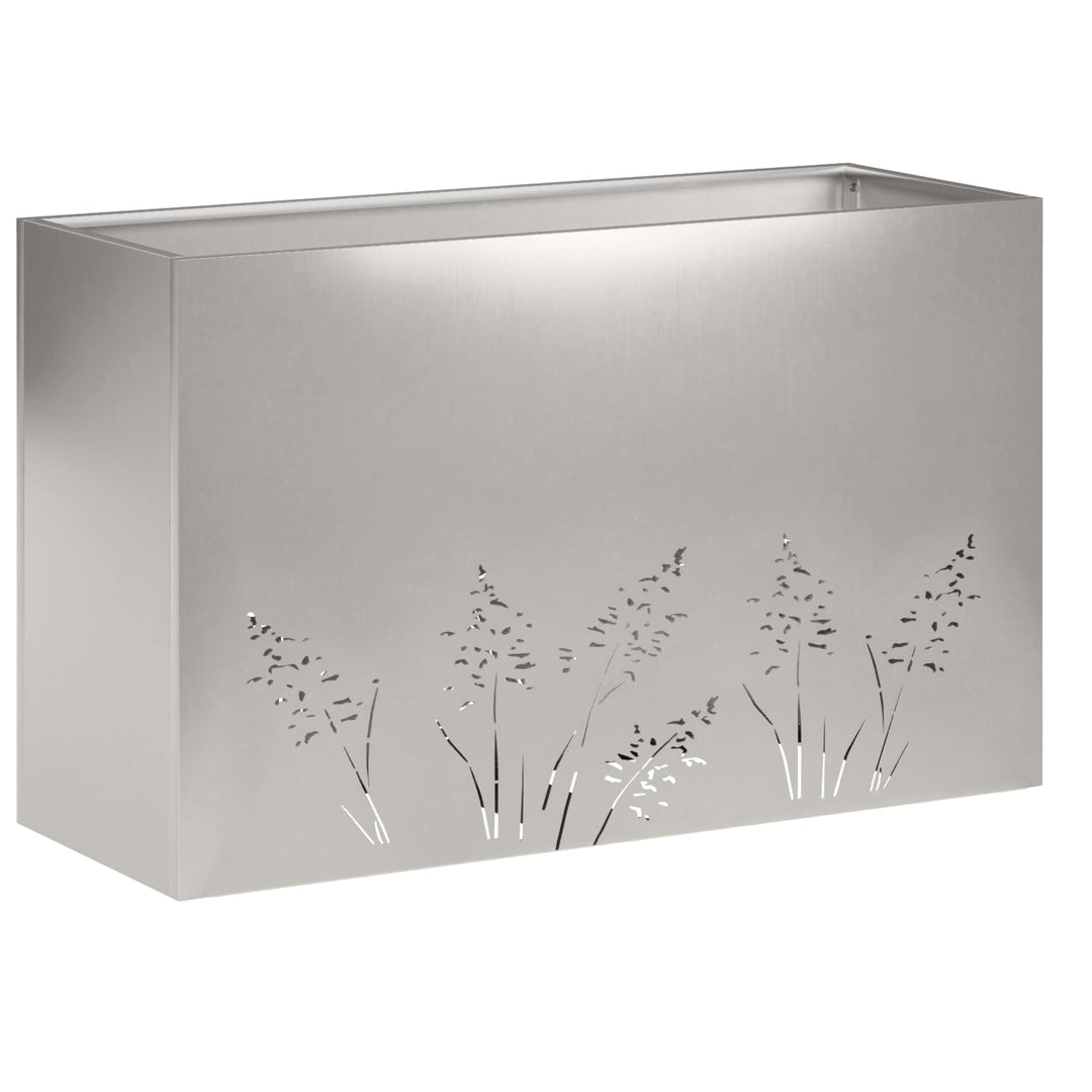 Have Blomsterkrukke Sølv 80 x 20 x 49 cm Rustfrit stål